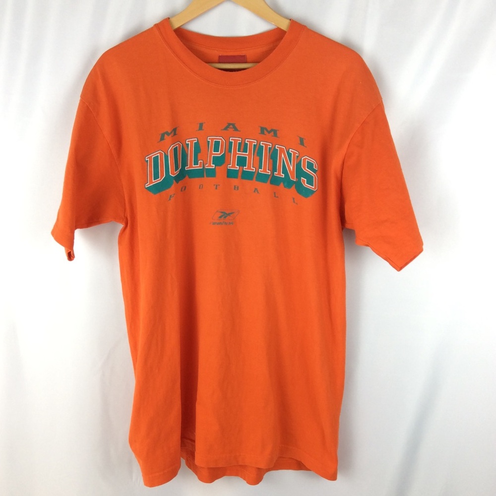 Vintage Miami Dolphins Orange Reebok Shirt